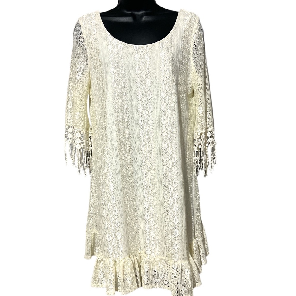 Christian Caliendo Ivory Tunic Size Small